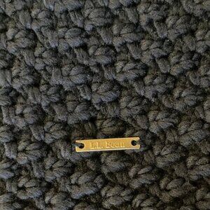 LL Bean Wicked Cozy Outdoor Casual Knit Infinity Scarf Navy OS no fabric tag